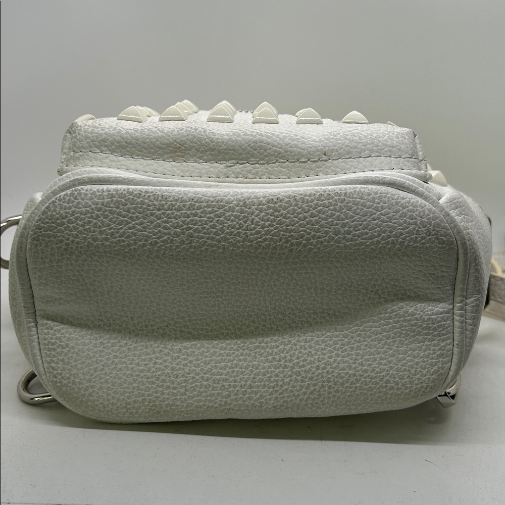 Philipp Plein White Leather Studded Adjustable Straps Backpack Bag 🌺🌺 - Picture 7 of 8